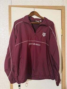 Texas A&M Maroon Windbreaker Pullover Jacket